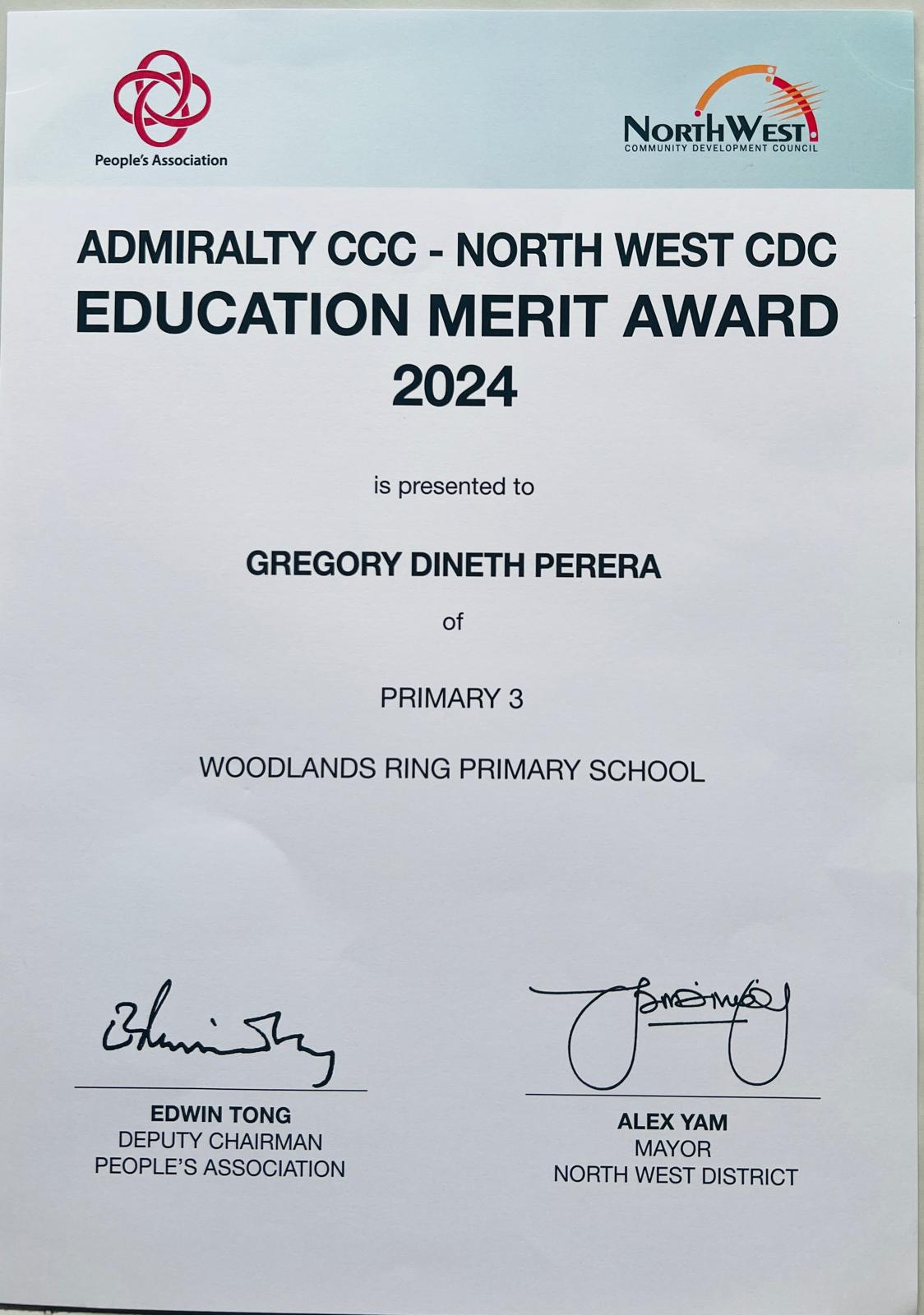 Awards Certificate